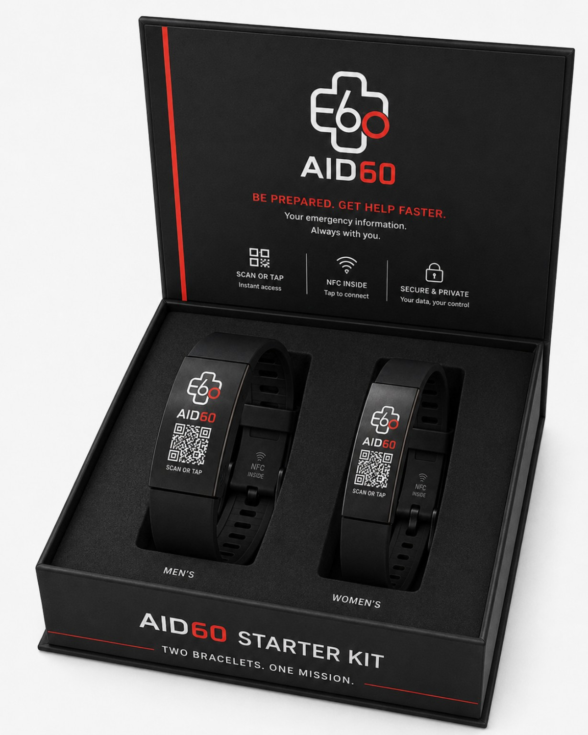 AID60 Starter Kit — two bracelets